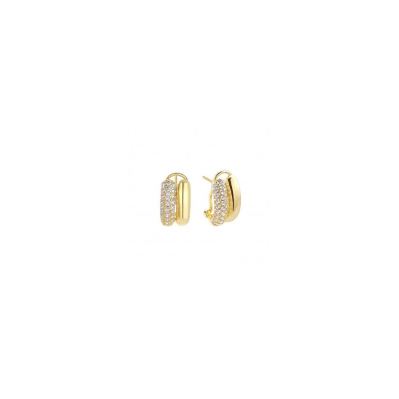 Pendientes, de DURAN EXCUSE, 00510587, de plata de ley chapada en oro, con circonitas.