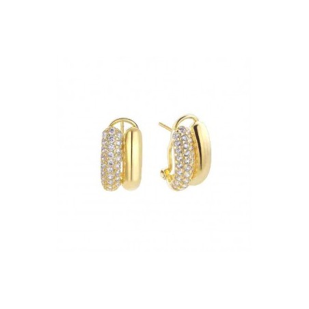 Pendientes, de DURAN EXCUSE, 00510587, de plata de ley chapada en oro, con circonitas.