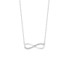Collar de LOTUS SILVER, de plata de ley de 925 m/m, con forma de infinito, con circonitas.