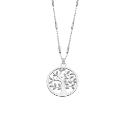 Collar de LOTUS SILVER, de plata de ley de 925 m/m, con forma de arbol de la vida, con circonitas