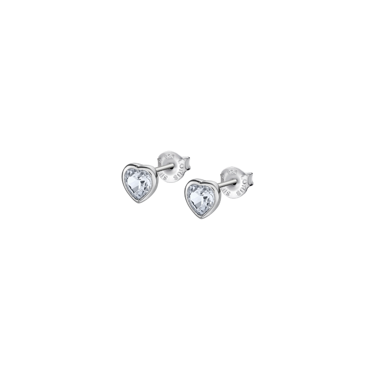 Pendientes de LOTUS SILVER, de plata de ley de 925 m/m, con circonitas