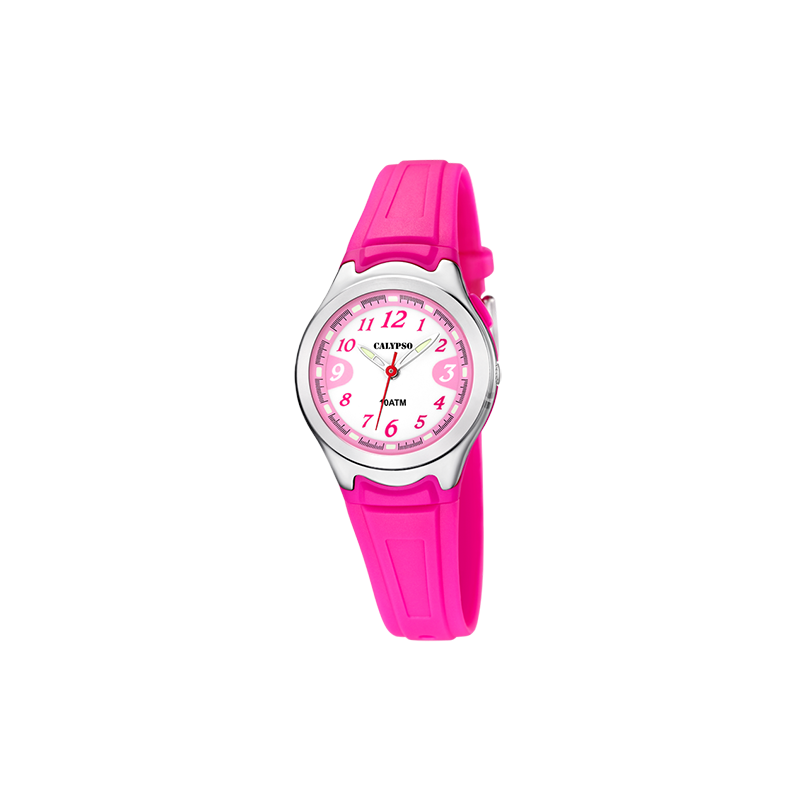 Reloj CALYPSO K6067/3, de señora o niña,  sumergible, color fuccia