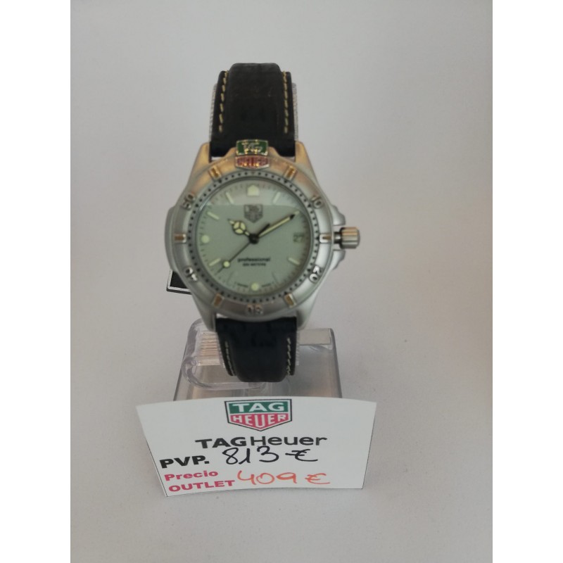 Gemidos para castigar túnel Reloj TAG HEUER , caja acero, correa de piel. PVP. 813.€ PRECIO OUTLET 409.€