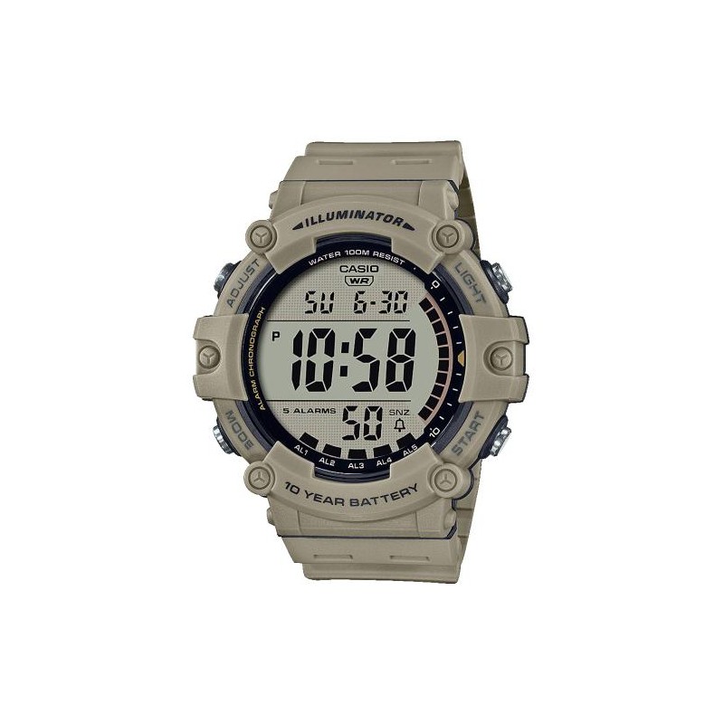 Reloj Casio AE-1500WH-5A, alarma- crono, sumergible 5 ATM
