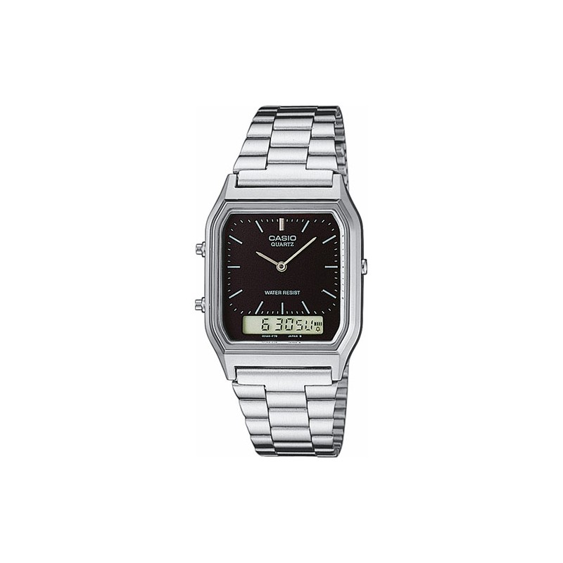 Reloj CASIO AQ230A-1DM dual time,