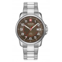 Reloj SWISS MILITARY 6533004005, de caballero, caja de acero, pulsera de acero, sumergible.