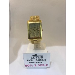 Reloj LOTUS ORO DE 18 KTS, de caballero, caja y pulsera de oro