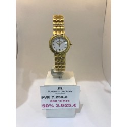 Reloj MAURICE LACROIX ORO DE 18 KTS, de señora, caja y pulsera de oro
