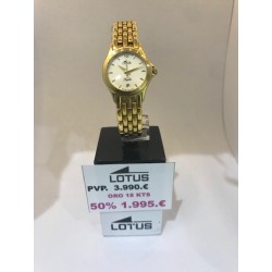 Reloj LOTUS  ORO DE 18 KTS, de señora, caja y pulsera de oro