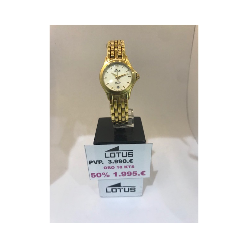 Reloj Lotus señora oro de 18 quilates.