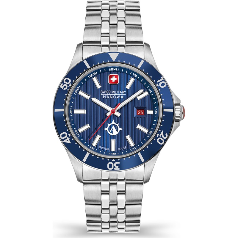 Reloj de Cuarzo Swiss Military Hanowa Land Flagship X, Azul, 42 mm, SMWGH2100602