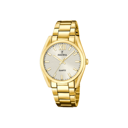 Reloj FESTINA F20640/1, de señora, caja y pulsera chapada en oro