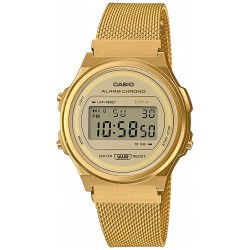 Reloj CASIO A171WEMG-9A,  chapado en oro