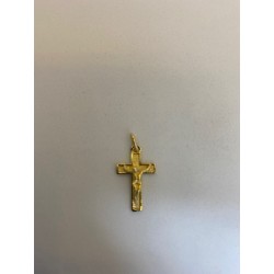 Cruz de oro amarillo de 18...