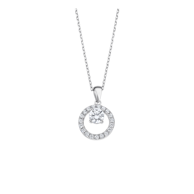 COLLAR FLOR LOTUS SILVER LP3080-1/1 PLATA, MUJER