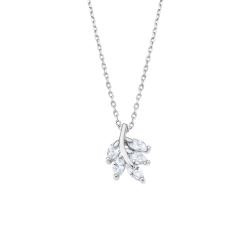 COLLAR HOJA LOTUS SILVER LP3086-1/1 PLATA, MUJER