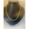 Collar de oro amarillo de 18 ts, de 60 cms de largo, tipo cordón.