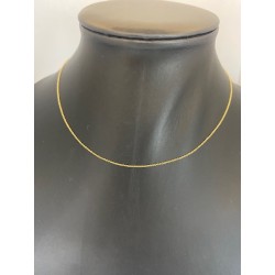 Cadena de ORO amarillo de  18 KTS 750 m/m de 40 cms