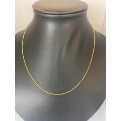 Cadena de ORO amarillo de  18 KTS 750 m/m de 45 cms