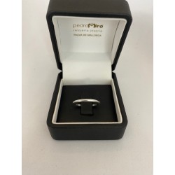 Anillo de plata de ley de 925 m/m, liso, tipo aro mallorquín