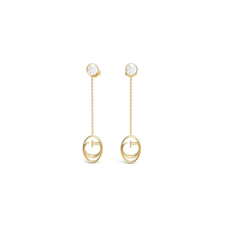 Pendientes de GUESS JEWELRY JUBE01040 acero anti alérgico, chapado en oro