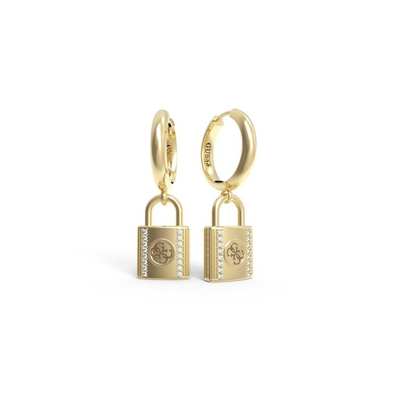 Pendientes de GUESS JEWELERY JUBE01092 acero antialérgico, chapado en oro