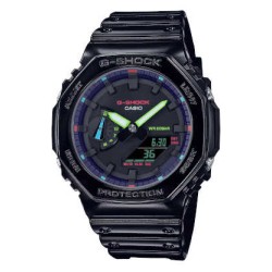 Reloj CASIO G-SHOCK, GA-2100RGB-1A, digital y analogico