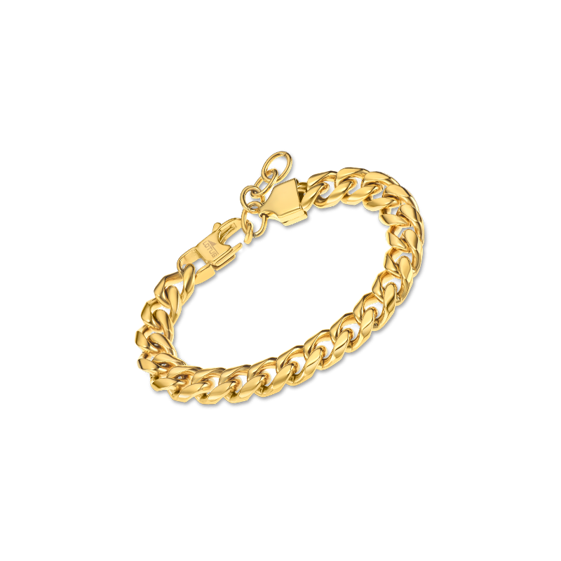 Pulsera LOTUS STYLE LS2215-2/1, de acero dorado, barbada