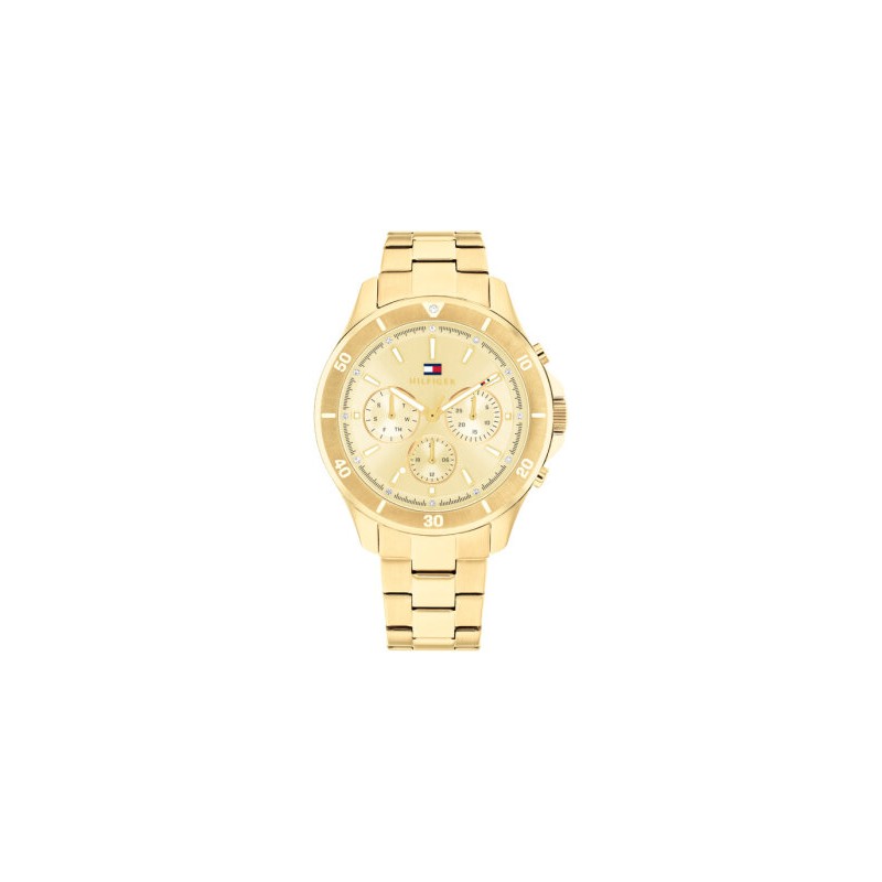 Reloj TOMY 1792640 de señora,chapado en oro, sumergible