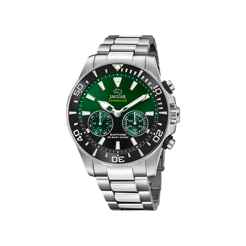 Reloj hombre JAGUAR Connected esfera verde. J888/5