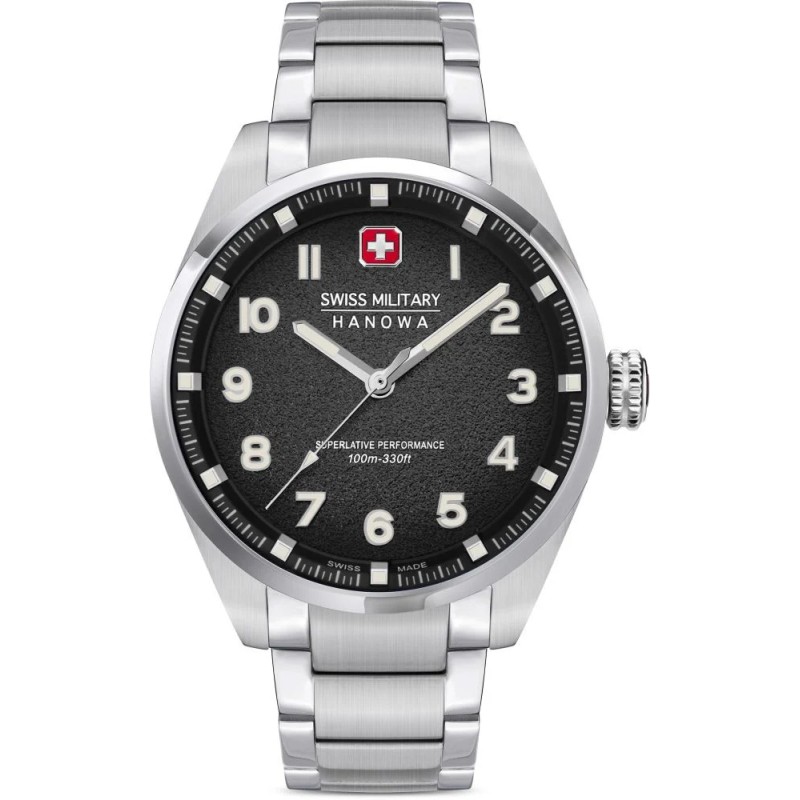 Reloj SWISS MILITARY SMWGG0001503, de caballero, de acero, sumergible