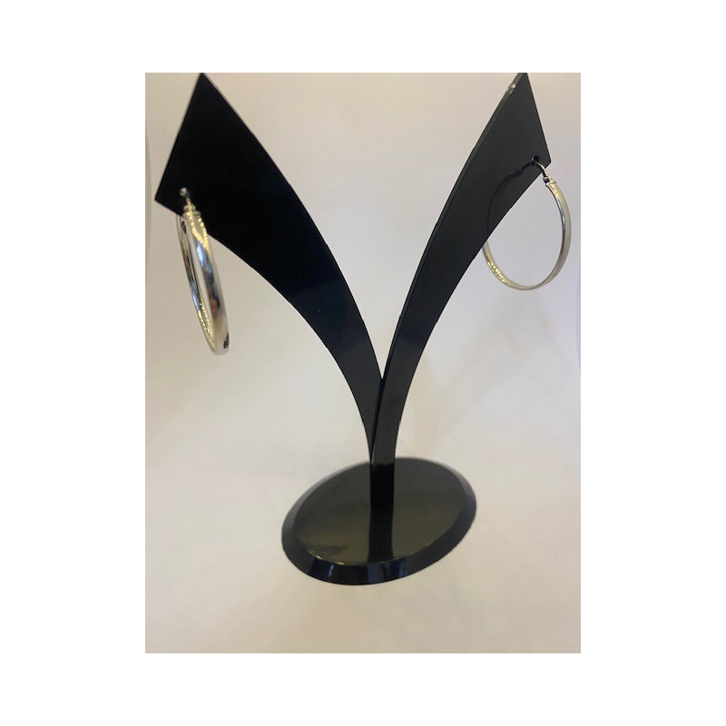 Pendientes plata de ley de 925 m/m , tipo aro.