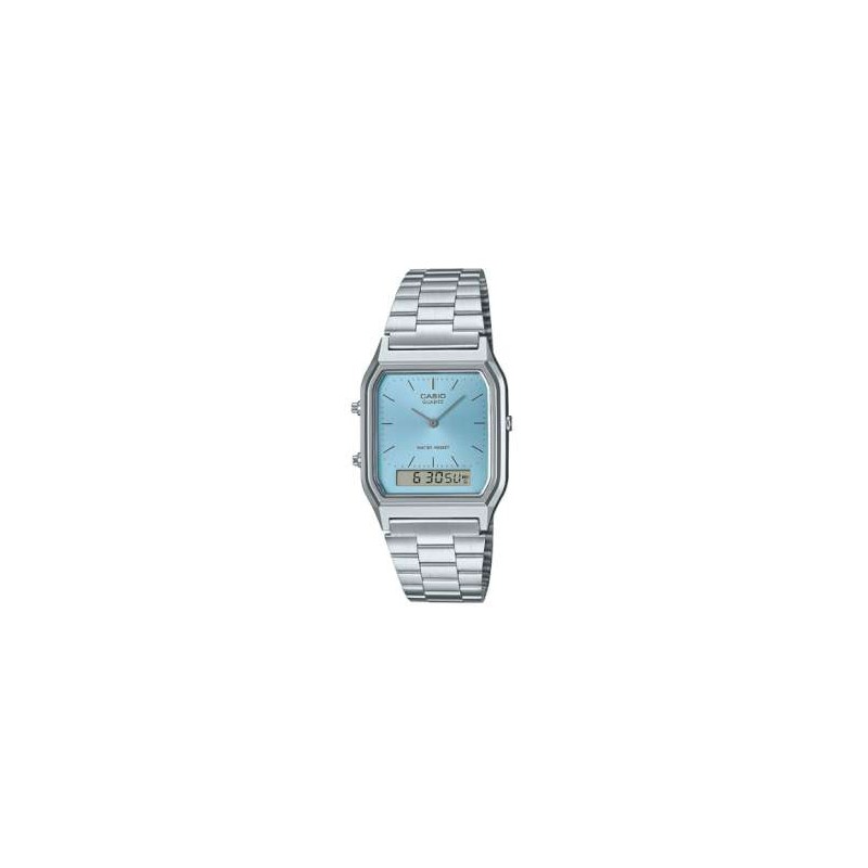 Reloj CASIO AQ-230A-2A, unisex. de acero, digital y analógico