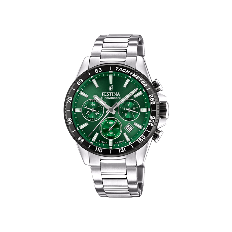 RELOJ DE HOMBRE FESTINA TIMELESS CHRONOGRAPH F20560/4 CON ESFERA VERDE