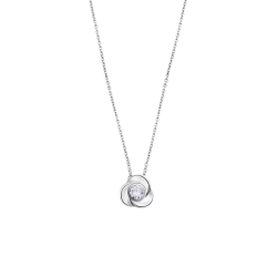 COLLAR FLOR LOTUS SILVER PURE ESSENTIAL LP3059-1/1 PLATA,