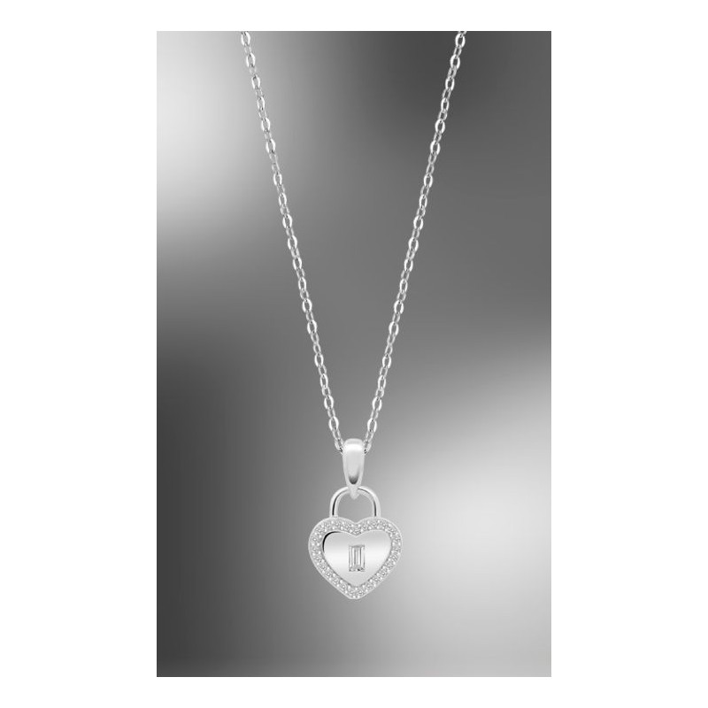 COLLAR CORAZÓN LOTUS SILVER MOMENTS LP3618-1/1 PLATA, MUJER