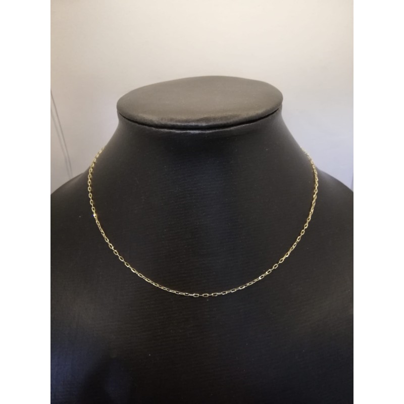 Cadena  de oro 18 kts, de 40 cms de largp