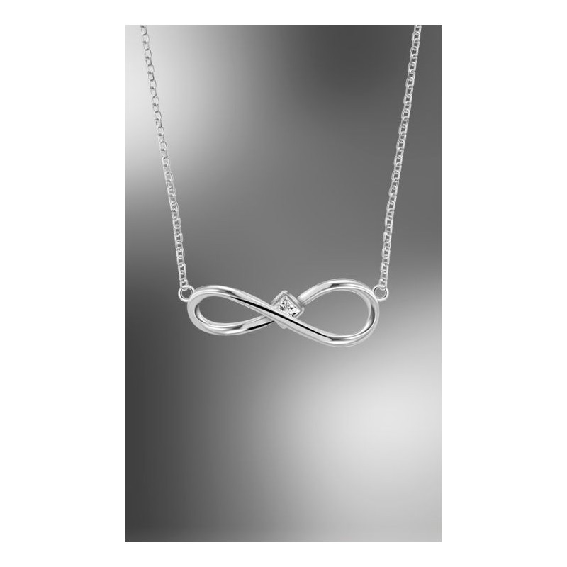 Collar LOTUS SILVER LP3674-1/1 con infinito de plata de ley de 925 m/m