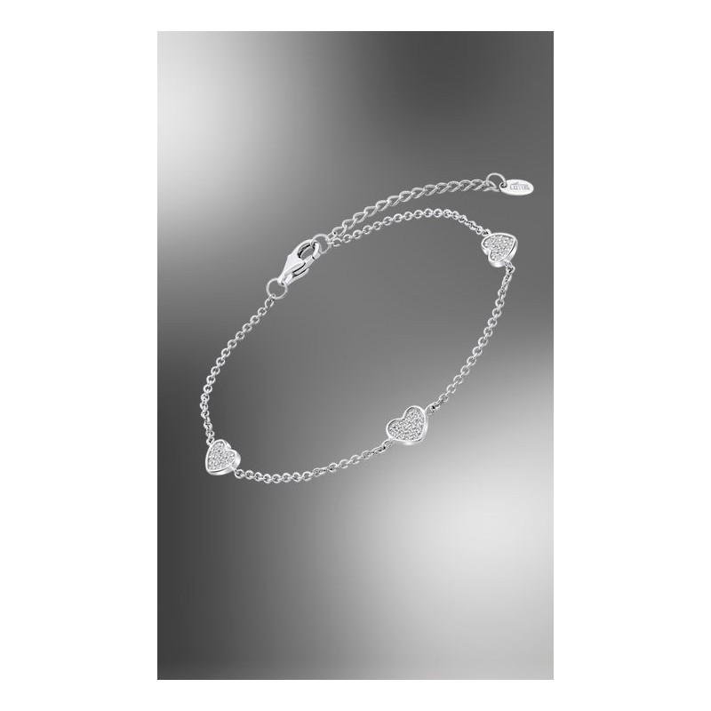 PULSERA CORAZÓN LOTUS SILVER MOMENTS LP3586-2/1 PLATA, MUJER