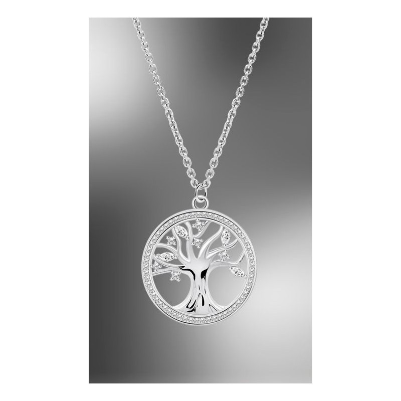 COLLAR ARBOL VIDA LOTUS SILVER LP3708-1/1 PLATA, MUJER