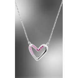 COLLAR CORAZÓN LOTUS SILVER COLORS LP3719-1/1 PLATA, MUJER