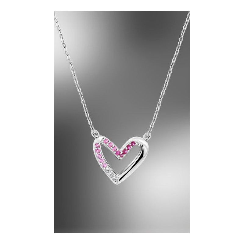 COLLAR CORAZÓN LOTUS SILVER COLORS LP3719-1/1 PLATA, MUJER