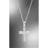 COLLAR CRUZ LOTUS SILVER LP3751-1/1 PLATA, MUJER