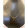 Collar de ORO 18 kts con colgante con forma de corazón y cadena