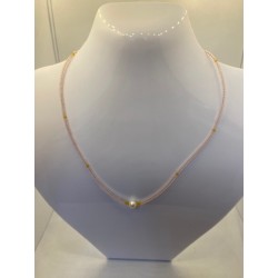 Collar de plata de ley de 925 m/m con piedras y perla blanca