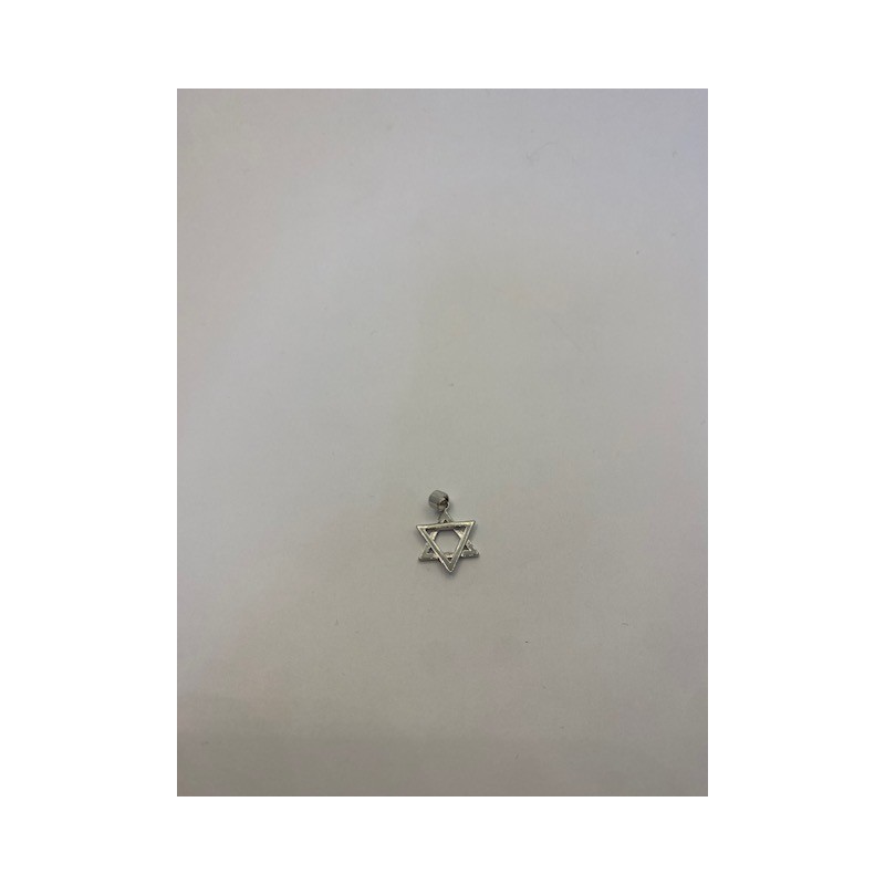 Colgante de plata de ley de 925 m/m Estrella de David