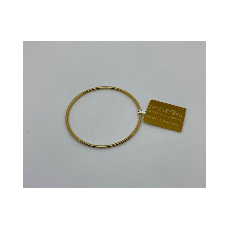 PULSERA ARO MALLORQUIN LISO ORO 18 KTS