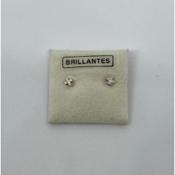 PENDIENTES ORO 18 KTS CON BRILLANTES