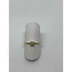 ANILLO SOLITARIO ORO 18KTS CON DIAMANTE