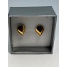 Pendientes plata de ley de 925 m/m chapados en oro.